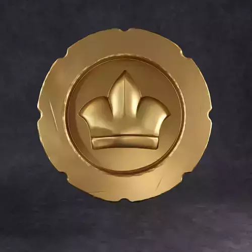 Gold coin for 3d print 3D print model