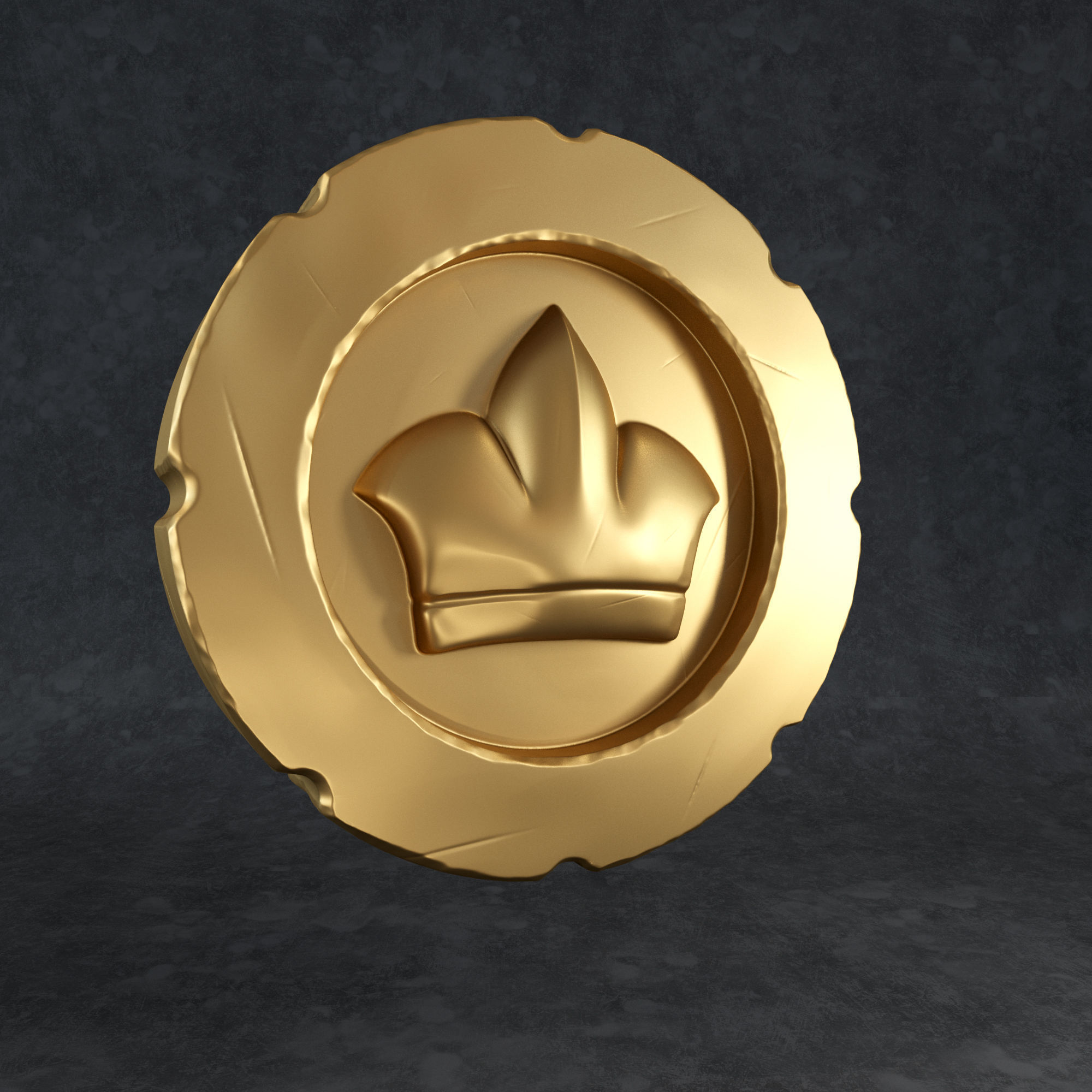 Gold coin for 3d print 3D print model_2