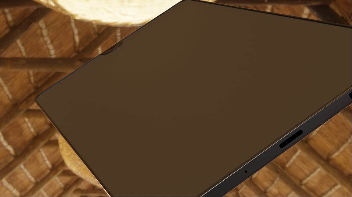 Samsung A33 low-poly model Free low-poly 3D model_1