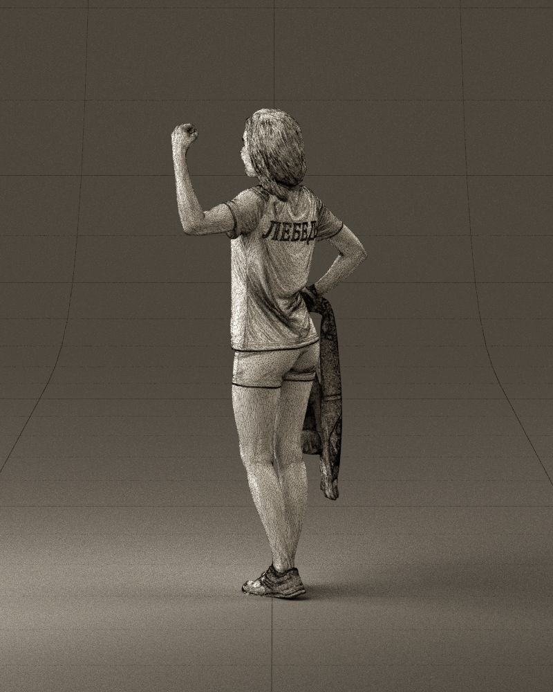 Blonde in fitness shirts white shirt bitseps 09543D Print Ready 3D print model_31