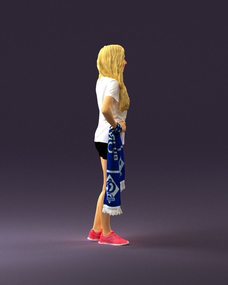 Blonde in fitness shirts white shirt bitseps 09543D Print Ready 3D print model_16