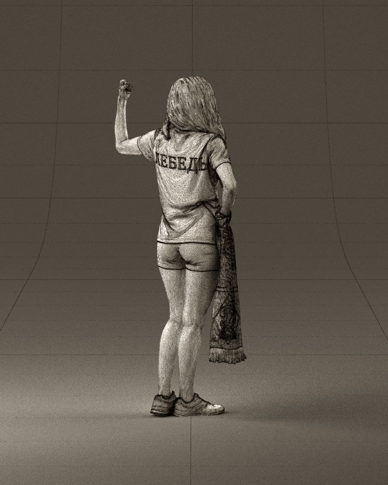 Blonde in fitness shirts white shirt bitseps 09543D Print Ready 3D print model_29