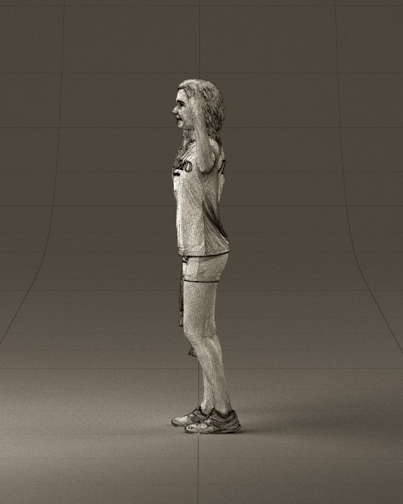 Blonde in fitness shirts white shirt bitseps 09543D Print Ready 3D print model_32