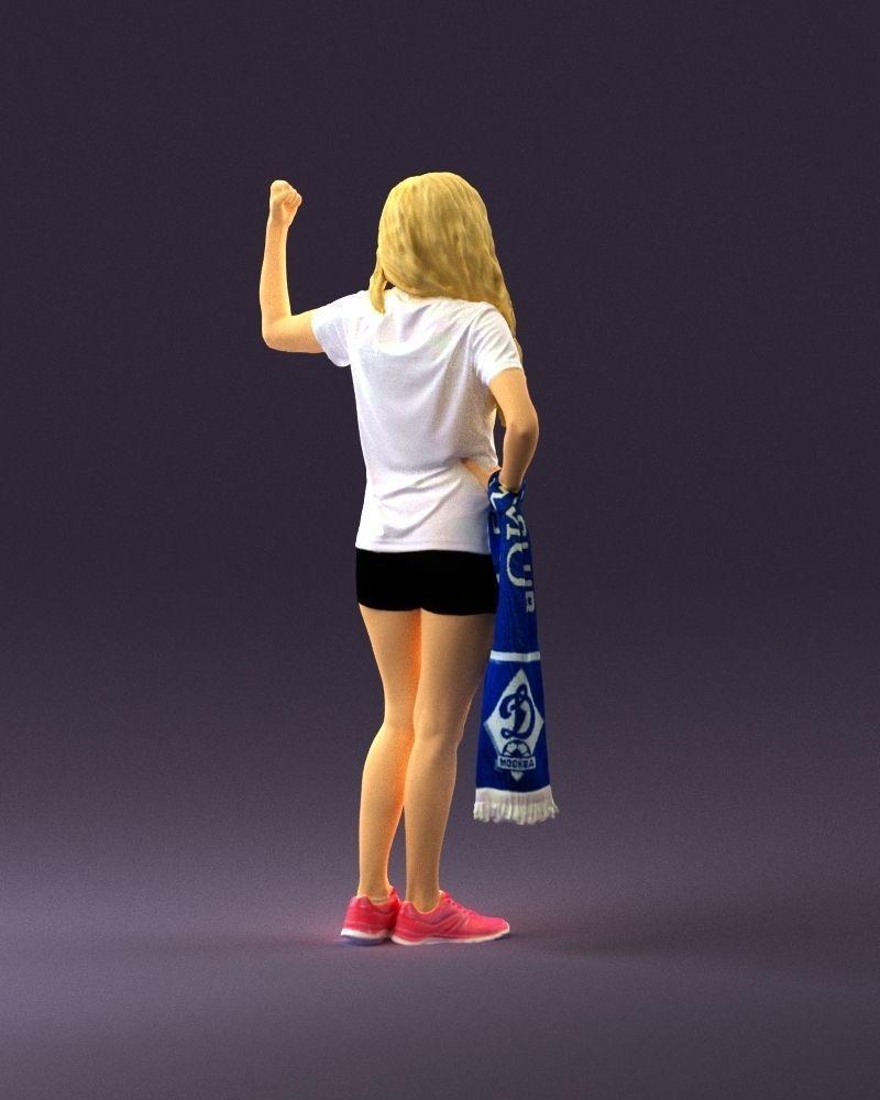 Blonde in fitness shirts white shirt bitseps 09543D Print Ready 3D print model_17