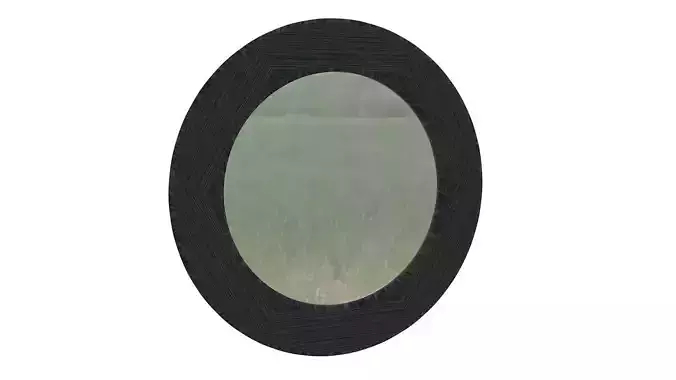 Wooden mirror 3D model