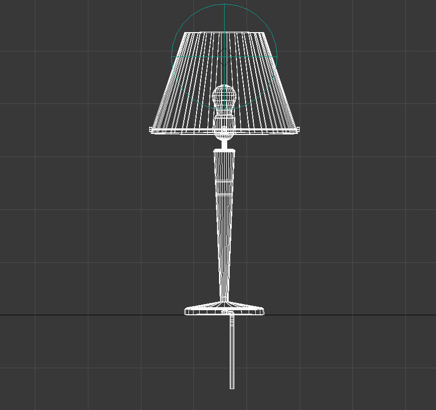 wooden night light table lamp 3D model_10