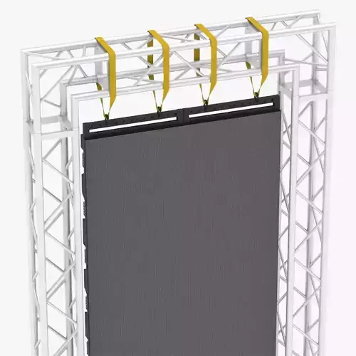 Led Screen Display Panel Monitor and Truss 3D model