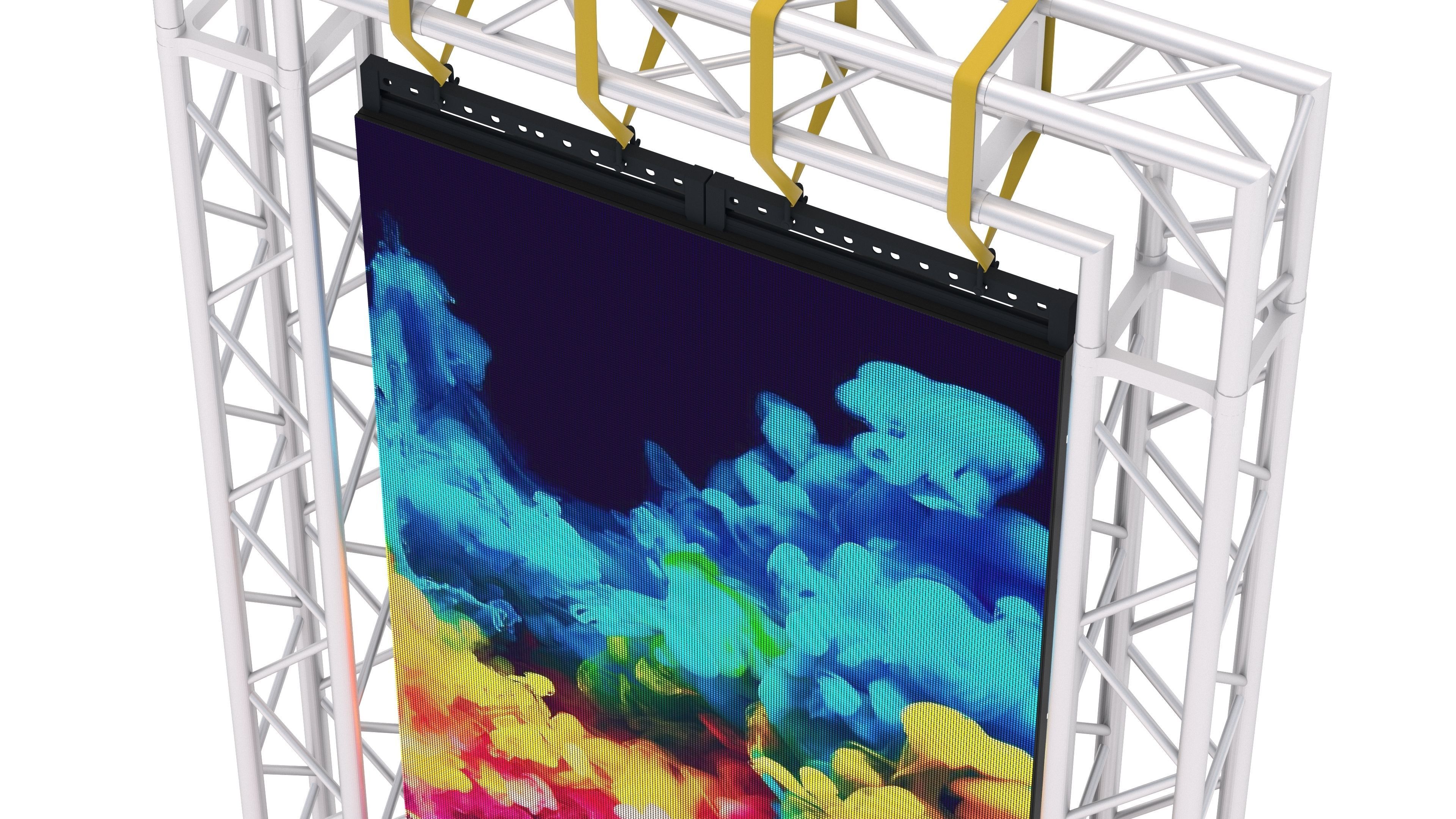 Screen Display Models Led Screen Display Panel Monitor and Truss 3D model | CGTrader