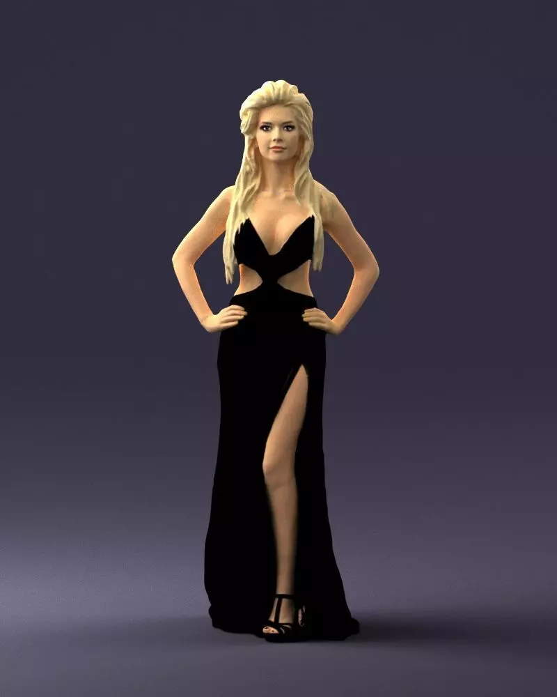 000659 Glamour Female Figure STL 3D Scan 3D print model