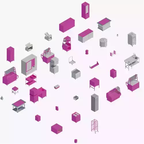 Kitchen appliances -  Pack of revit families