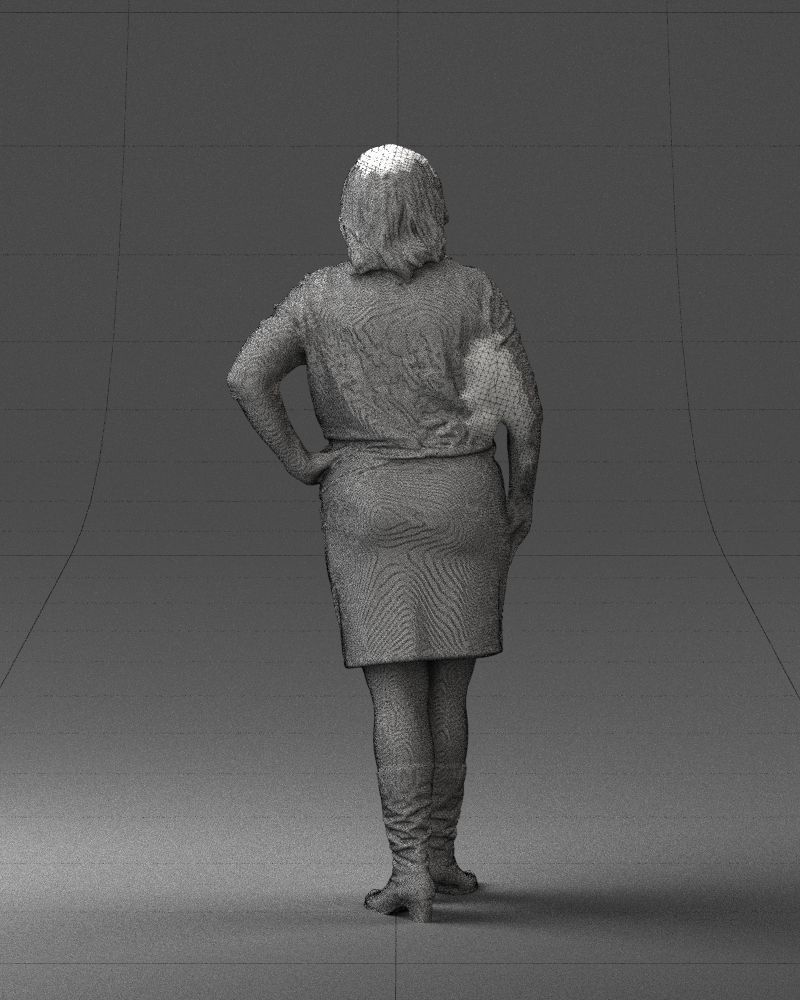 Blonde green suit 0500 3D Print Ready 3D print model_20