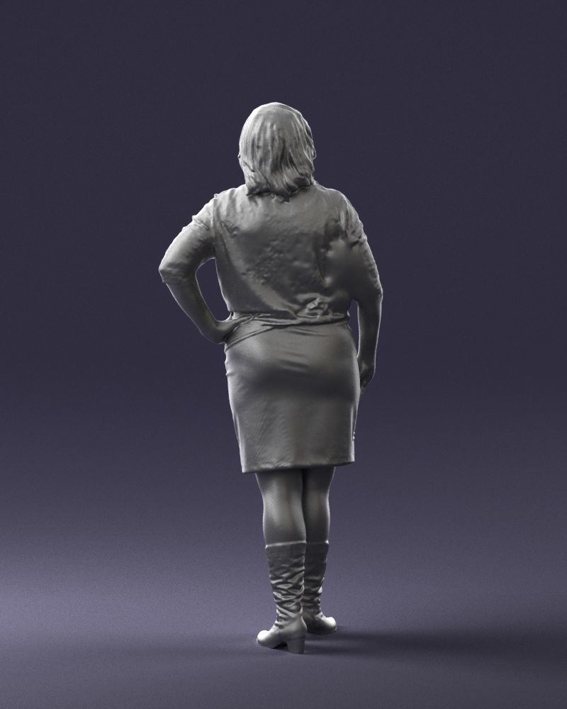 Blonde green suit 0500 3D Print Ready 3D print model_19