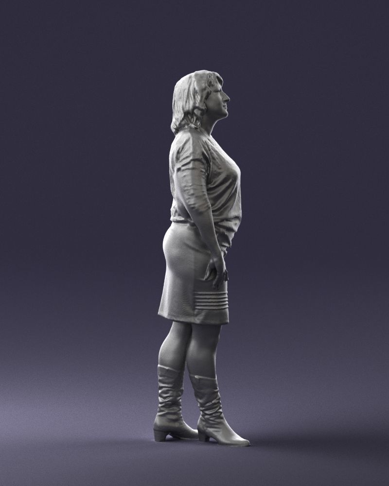 Blonde green suit 0500 3D Print Ready 3D print model_28