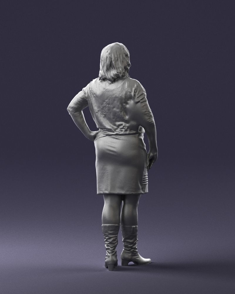 Blonde green suit 0500 3D Print Ready 3D print model_22