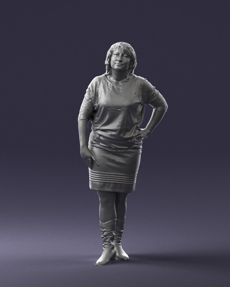 Blonde green suit 0500 3D Print Ready 3D print model_37