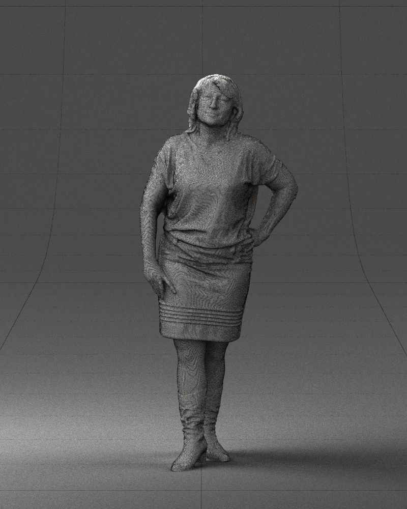 Blonde green suit 0500 3D Print Ready 3D print model_38