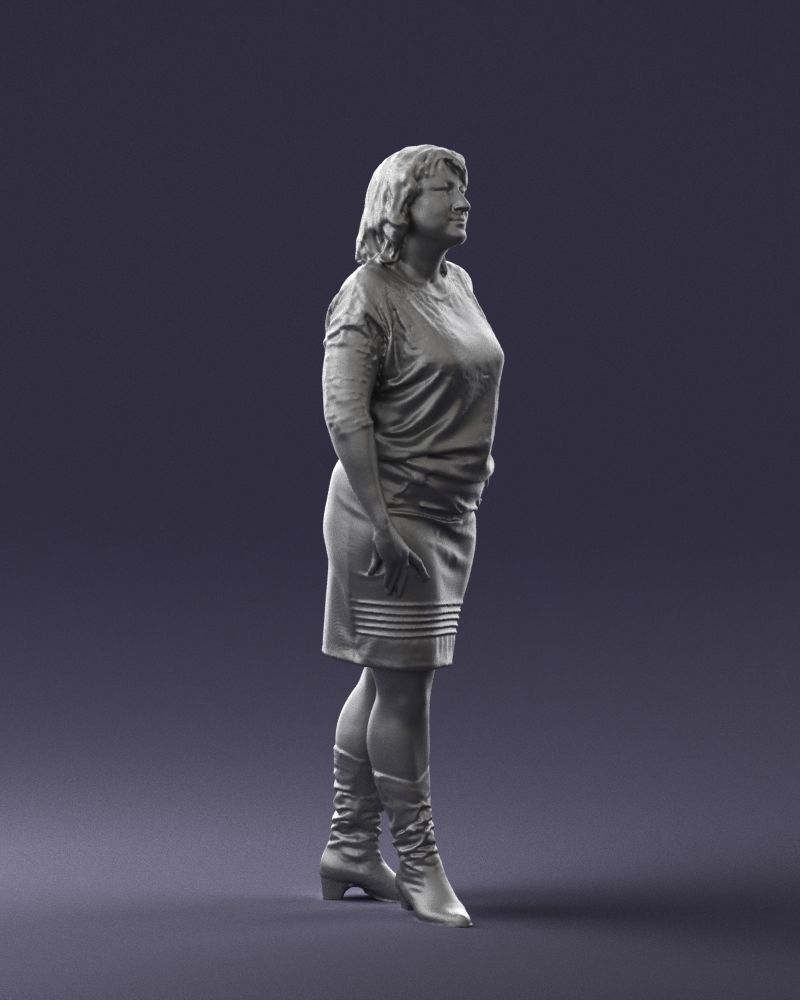 Blonde green suit 0500 3D Print Ready 3D print model_31