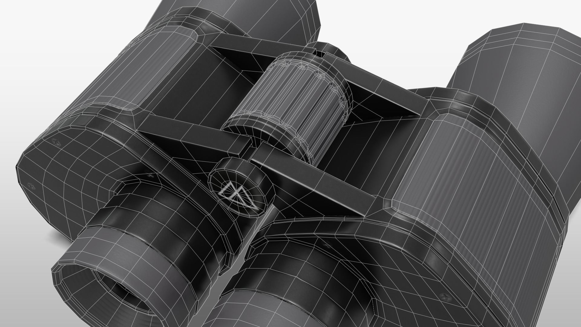 Generic Binoculars Low-poly 3D model_7