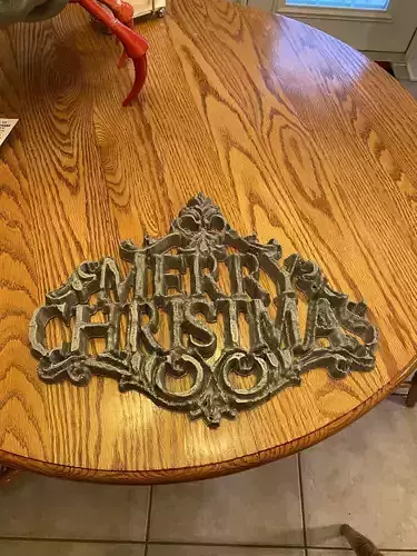 Merry Christmas Plaque 3D print model