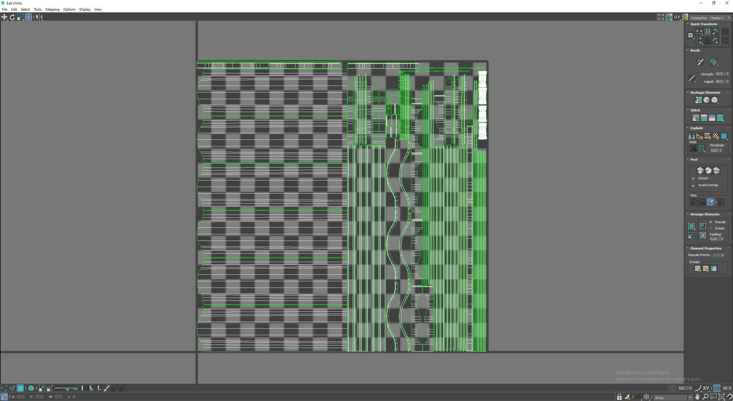 Seperator Medieval  Low-poly 3D model_7