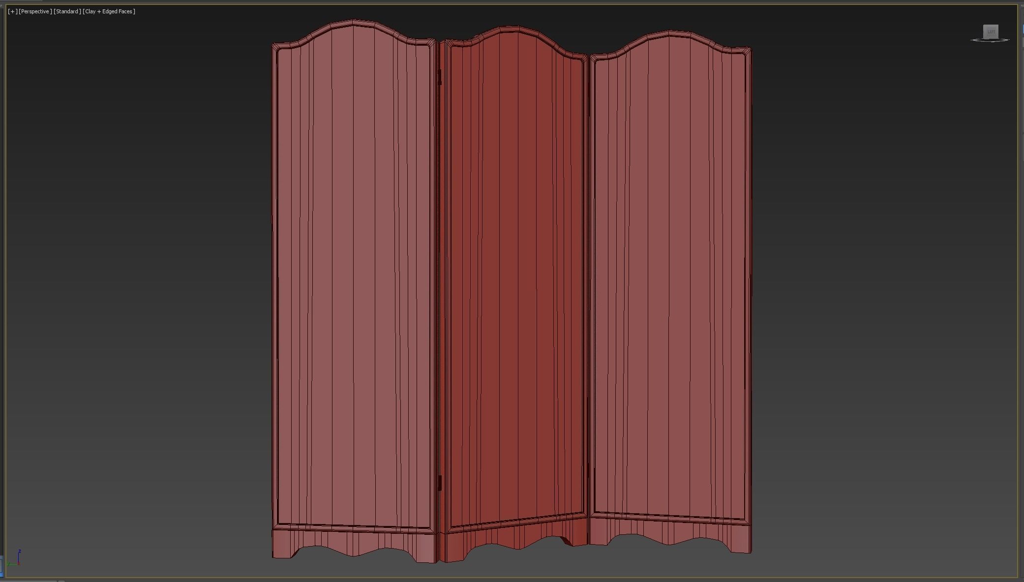 Seperator Medieval  Low-poly 3D model_5