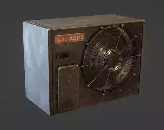AC Unit Low-poly 3D model