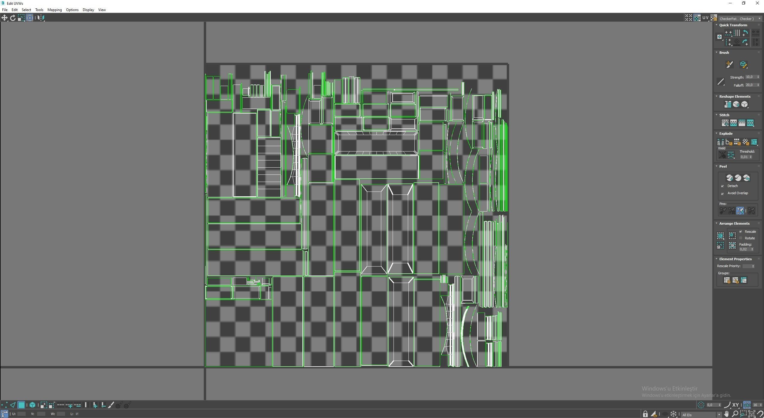 Medieval Fireplace  Low-poly 3D model_10