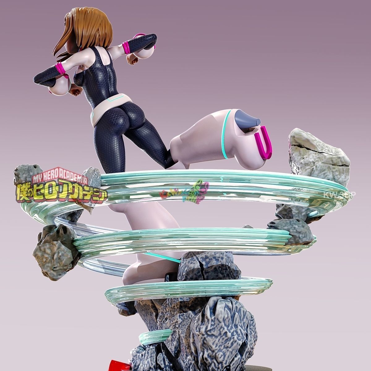 Uraraka hercules - my little pony figurine 3D print model_9