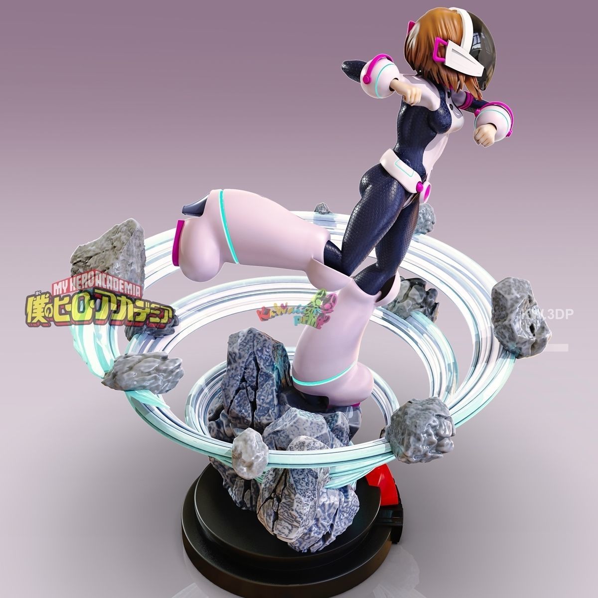 Uraraka hercules - my little pony figurine 3D print model_8