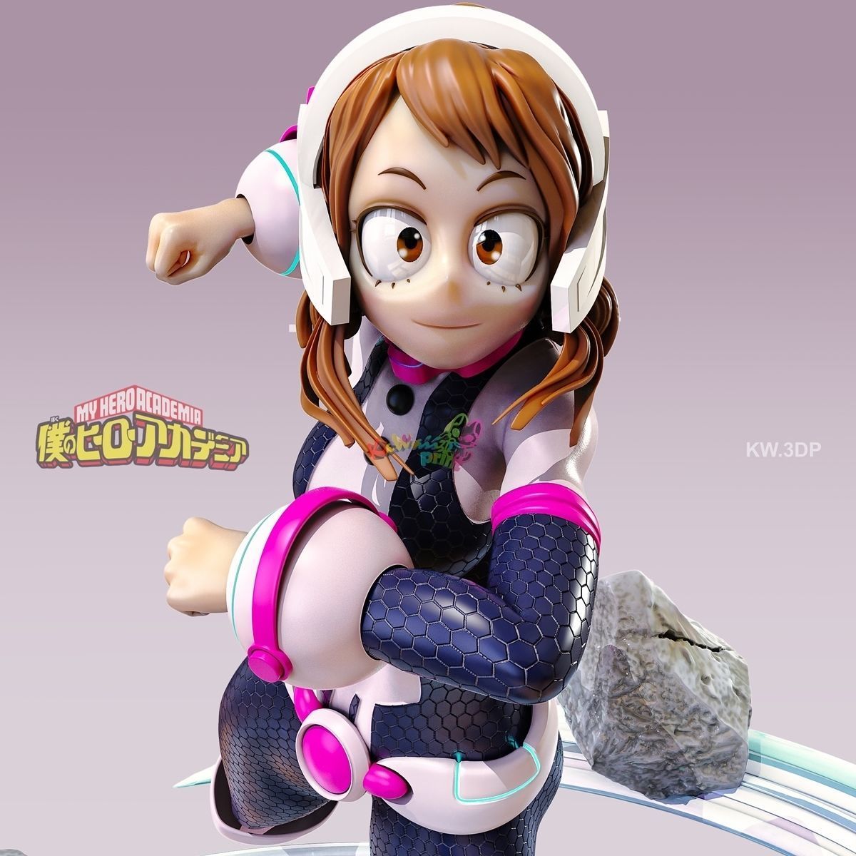 Uraraka hercules - my little pony figurine 3D print model_10