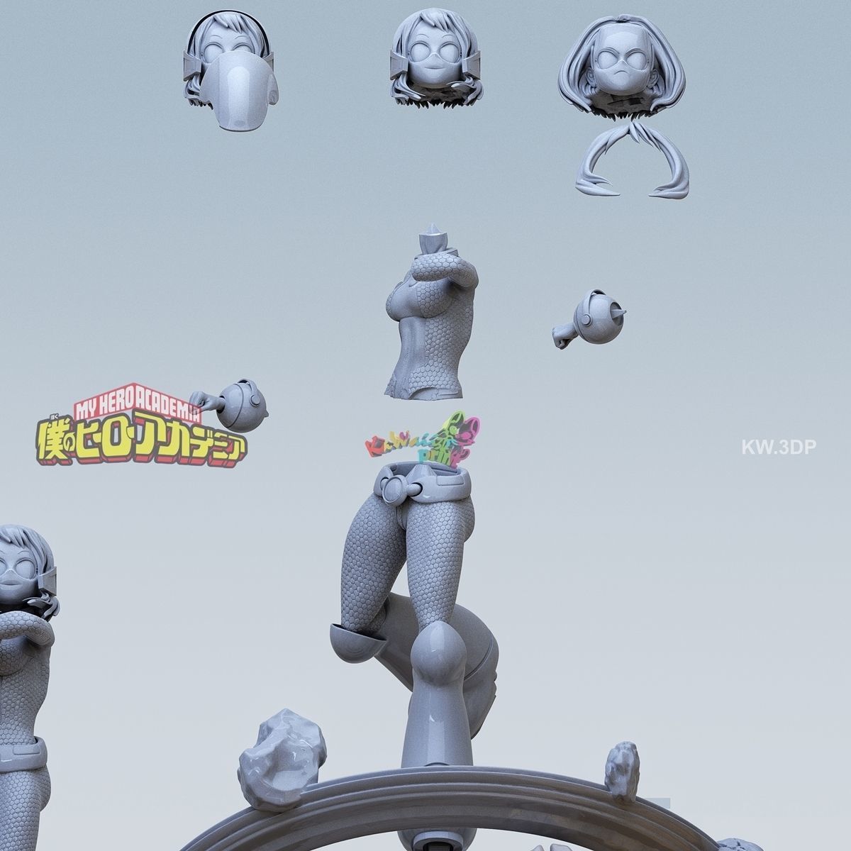 Uraraka hercules - my little pony figurine 3D print model_16