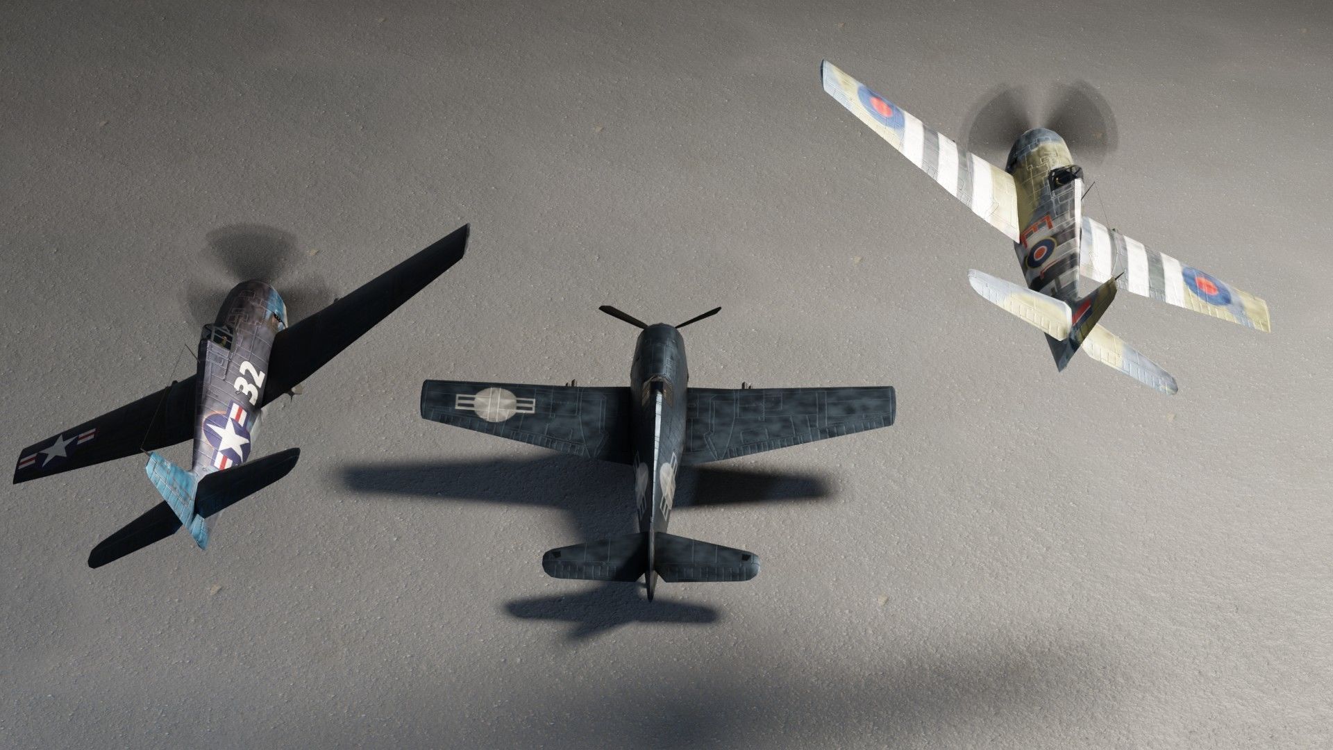 Grumman F6F Hellcat Low-poly 3D model_2