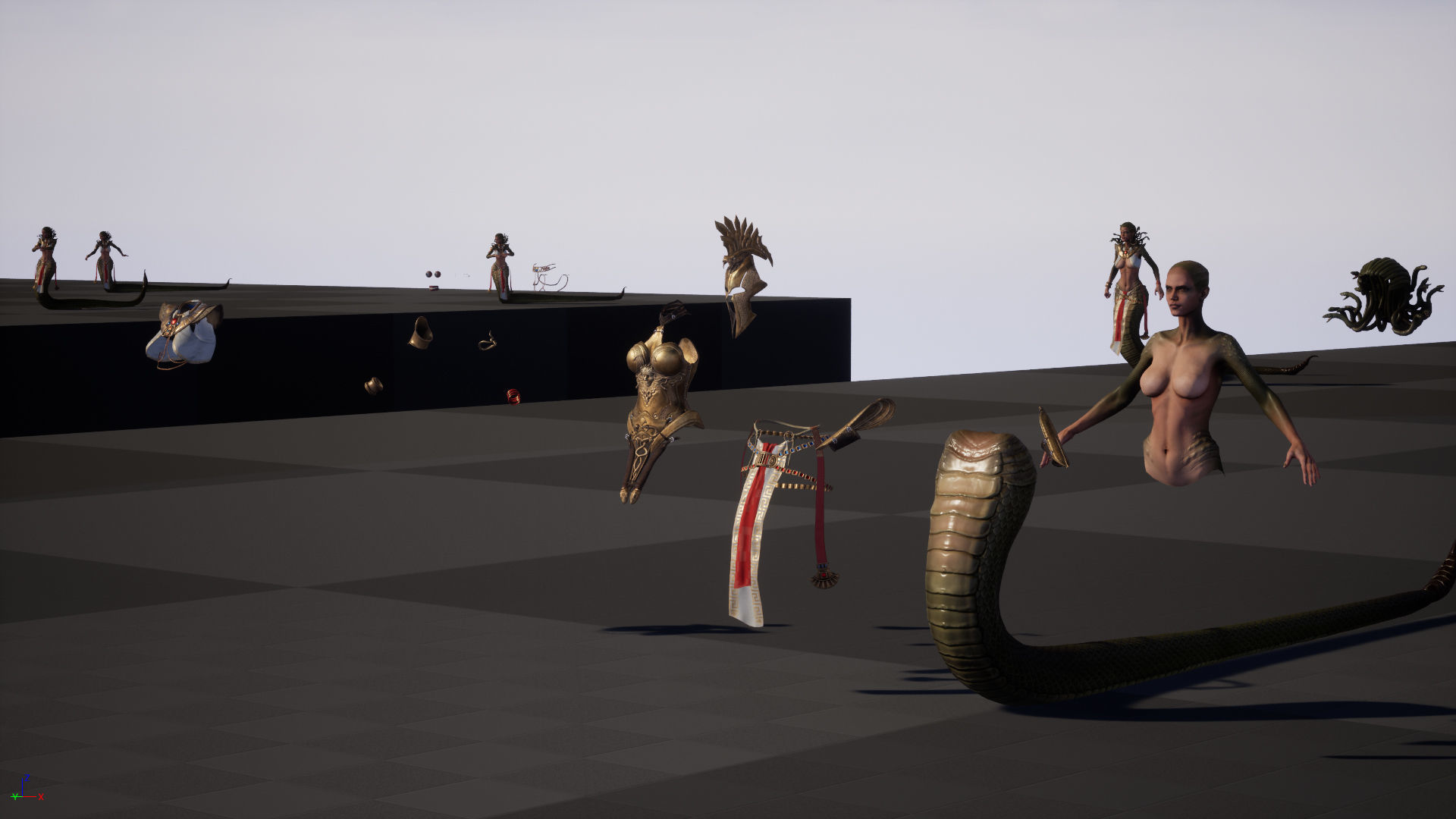 Meduse gorgon Low-poly 3D model_50