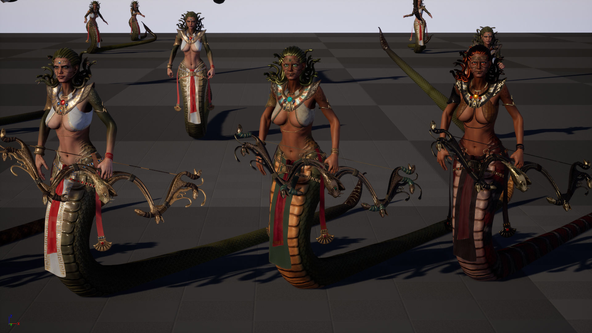 Meduse gorgon Low-poly 3D model_53