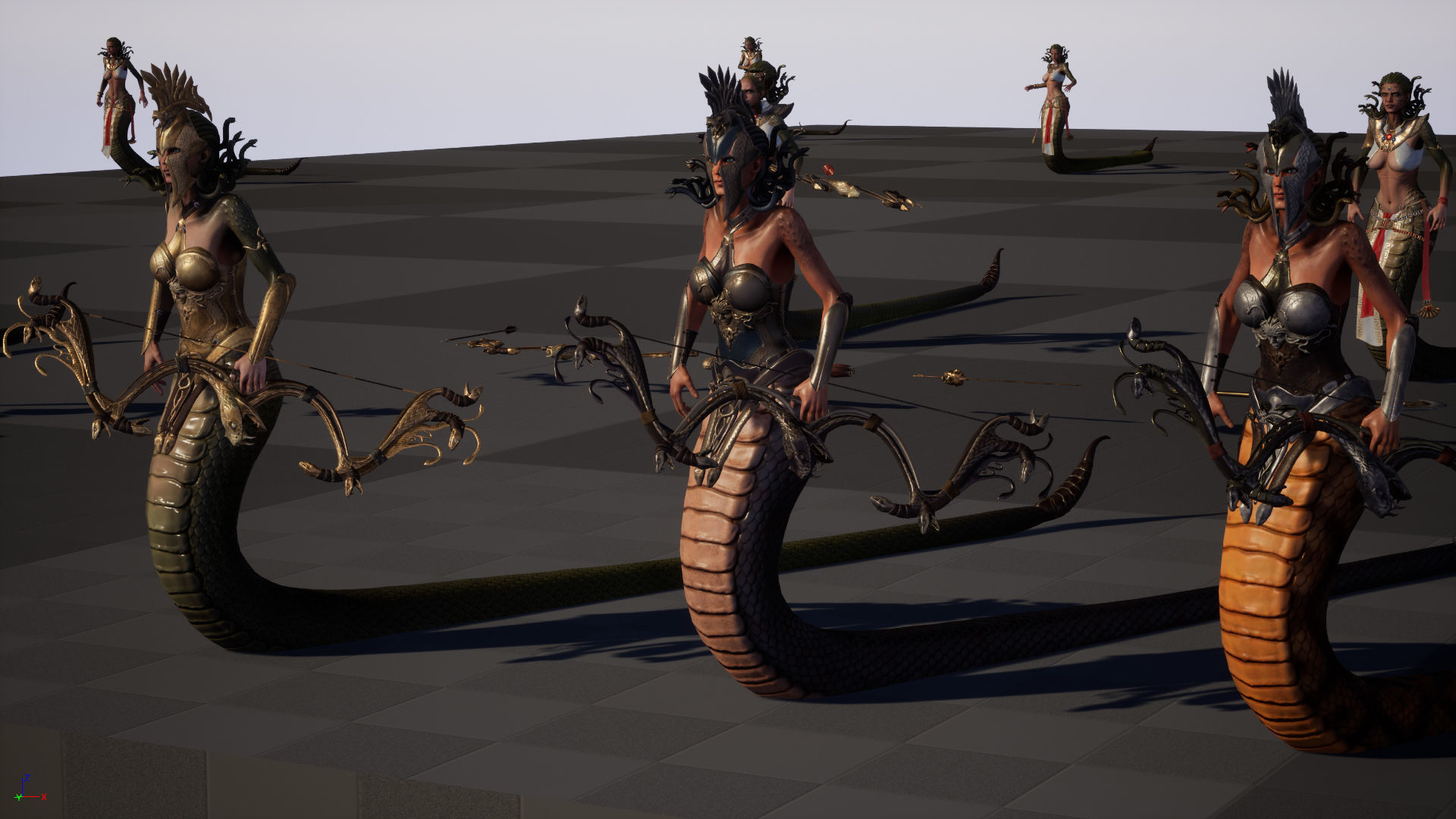 Meduse gorgon Low-poly 3D model_51