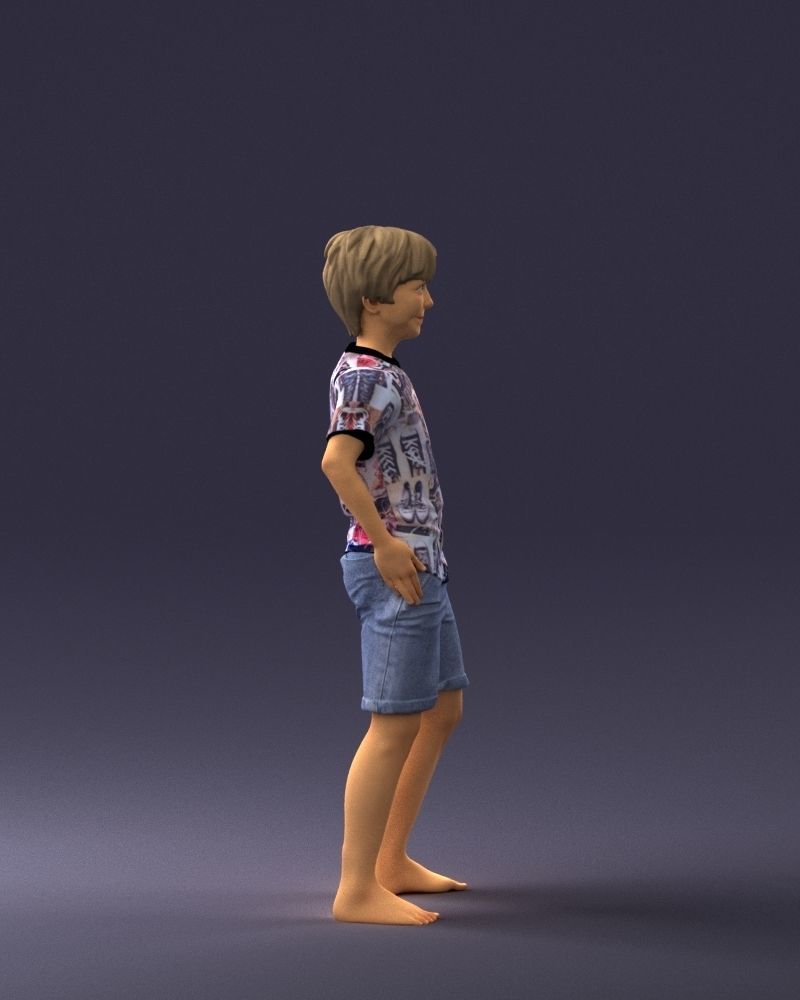 Boy  in pose 0243 3D model_12