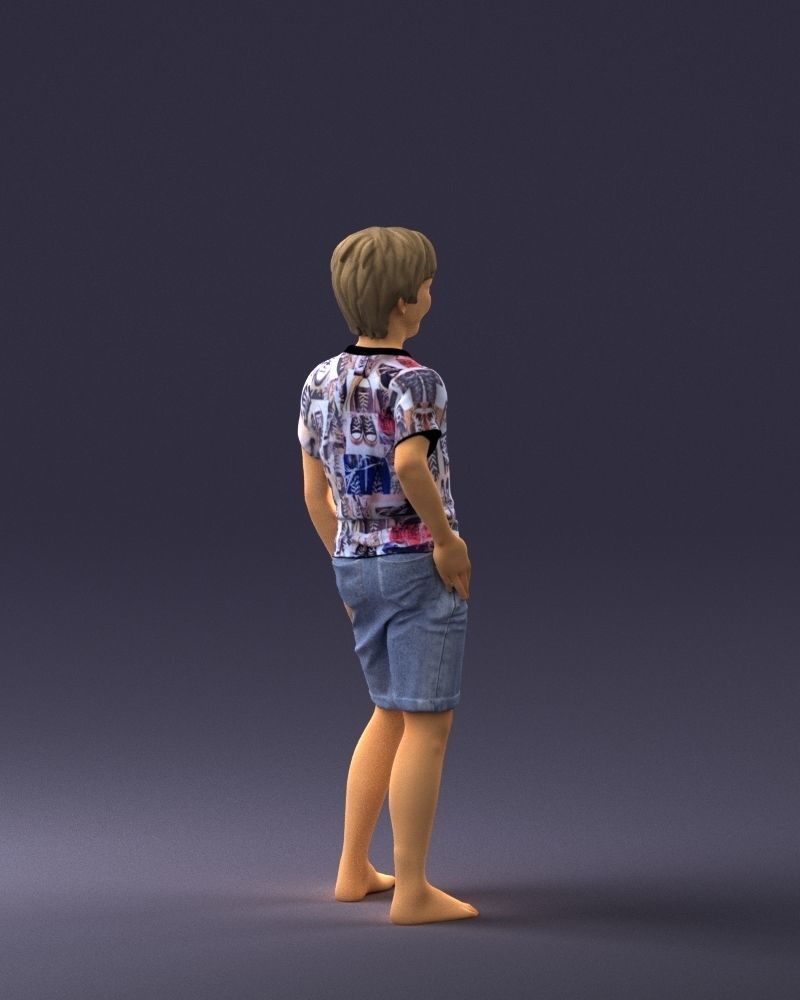 Boy  in pose 0243 3D model_15