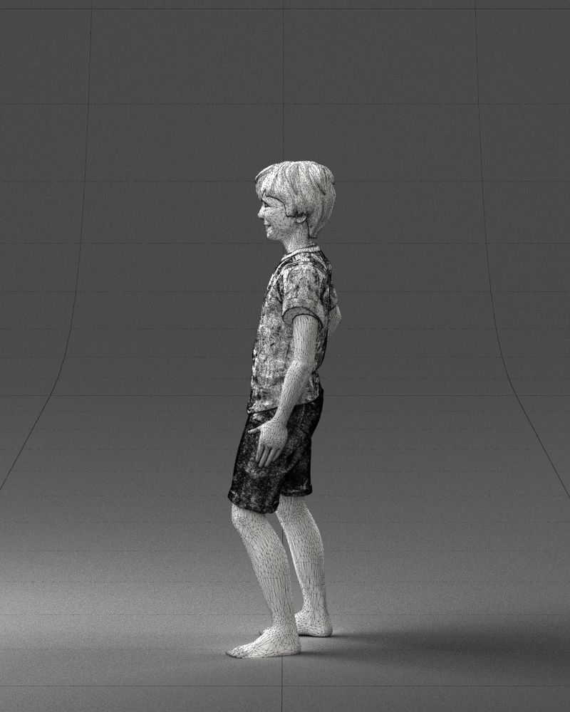 Boy  in pose 0243 3D model_26