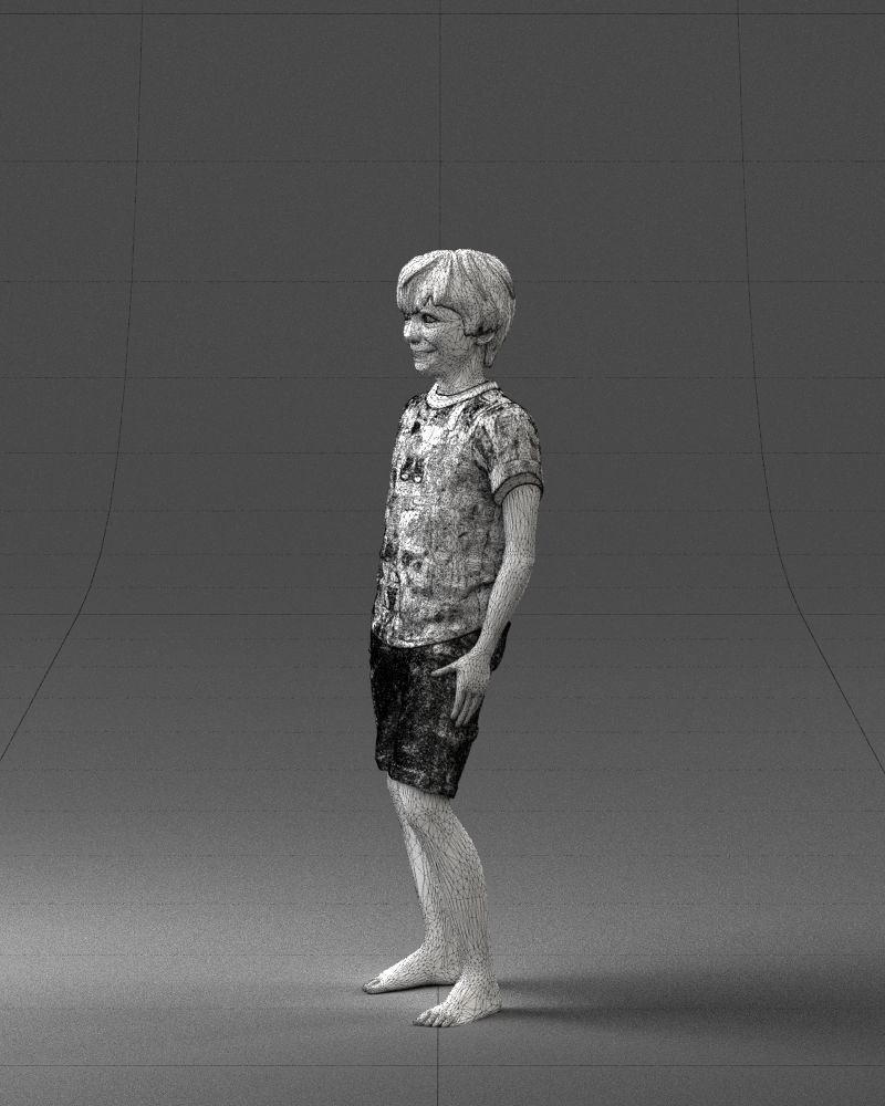 Boy  in pose 0243 3D model_29