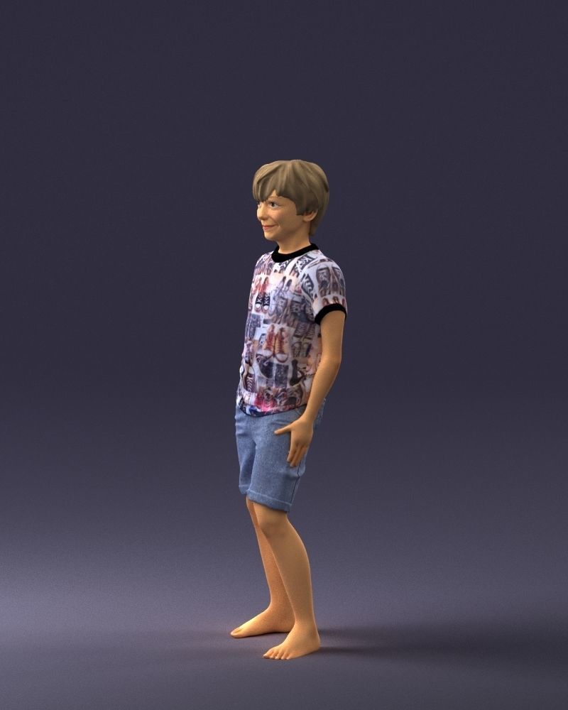 Boy  in pose 0243 3D model_27