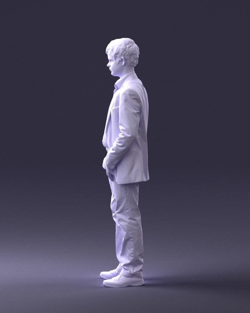 Boy in blue jacket 0080 3D Print Ready 3D print model_25