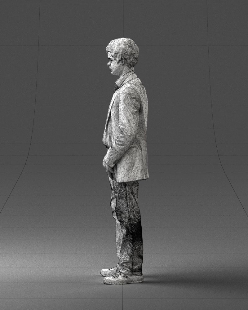 Boy in blue jacket 0080 3D Print Ready 3D print model_26
