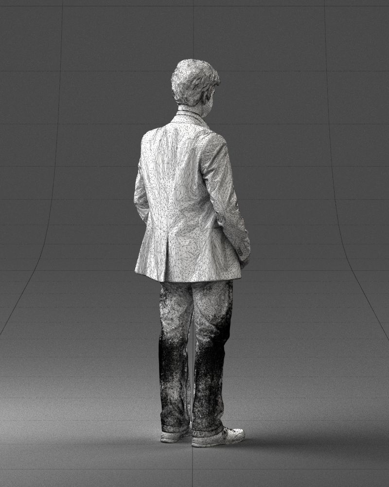 Boy in blue jacket 0080 3D Print Ready 3D print model_17