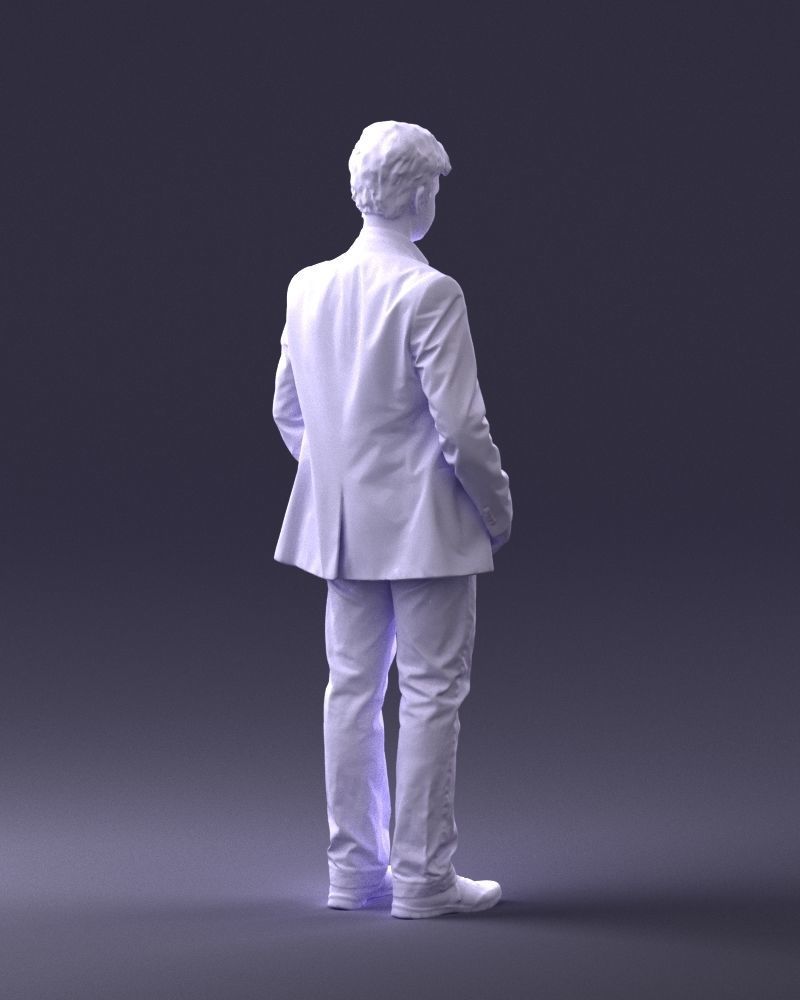 Boy in blue jacket 0080 3D Print Ready 3D print model_16