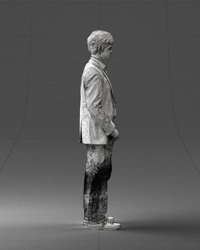 Boy in blue jacket 0080 3D Print Ready 3D print model_14