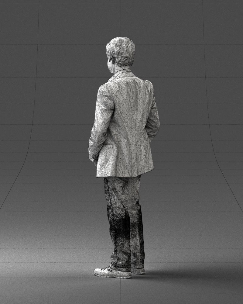 Boy in blue jacket 0080 3D Print Ready 3D print model_23
