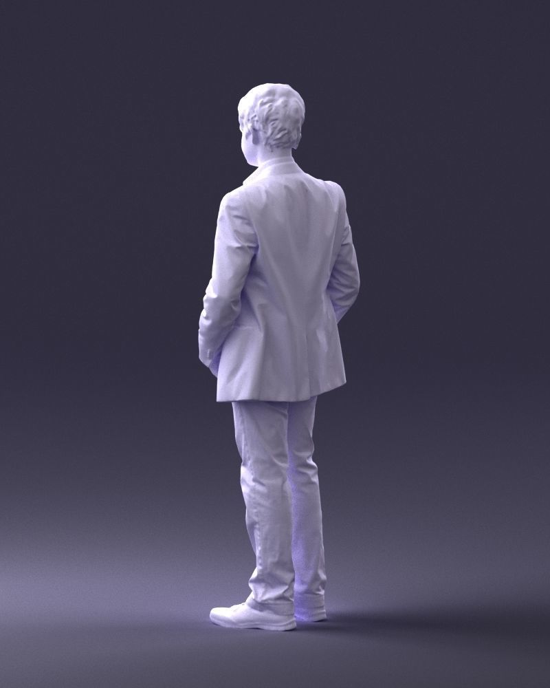 Boy in blue jacket 0080 3D Print Ready 3D print model_22