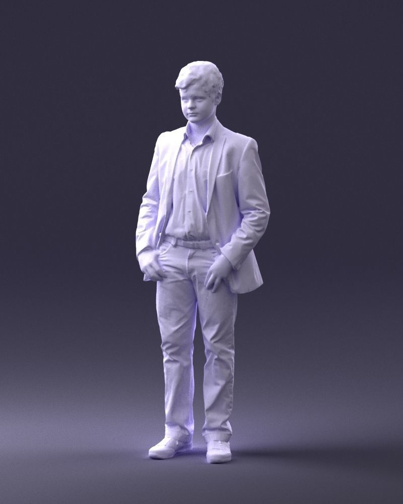 Boy in blue jacket 0080 3D Print Ready 3D print model_31