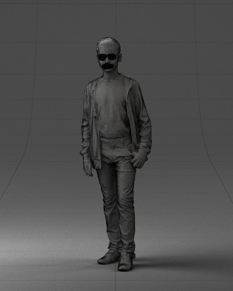 Boy in colorful clothes 0069 3D model_35