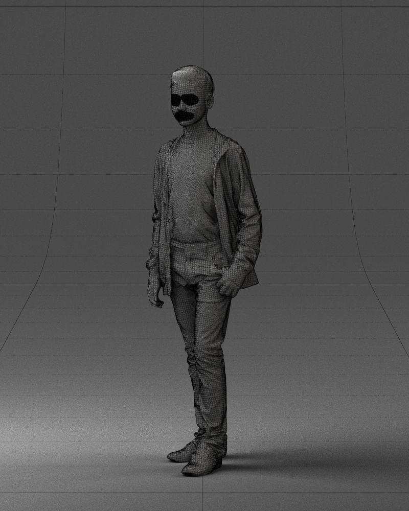 Boy in colorful clothes 0069 3D model_32